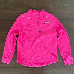 Girls pink Vineyard vines sweatshirt